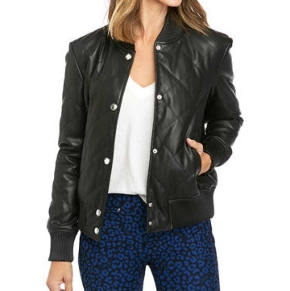 Michael Kors Quilted Bomber Jacket Size S but fits like a M